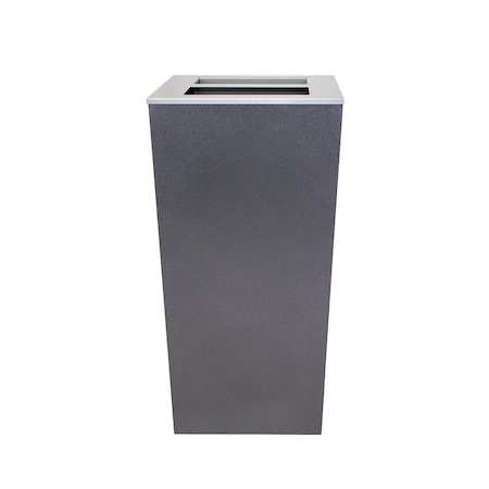 Ex-Cell Kaiser 34-Gal. Ash & Trash Receptacle - Steel, Hammered Charoal RC-MTR-34 A/T HCCL